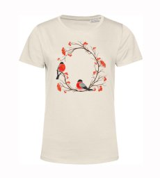 Dámske BIO tričko vtáky a kvety