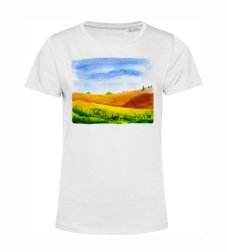 Dámske BIO tričko Krajinomaľba sloboda v prírode