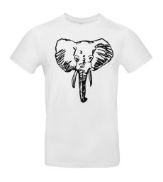 Pánske tričko Slon skica