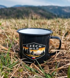 Smaltovaný hrnek Czech Wild, 350ml
