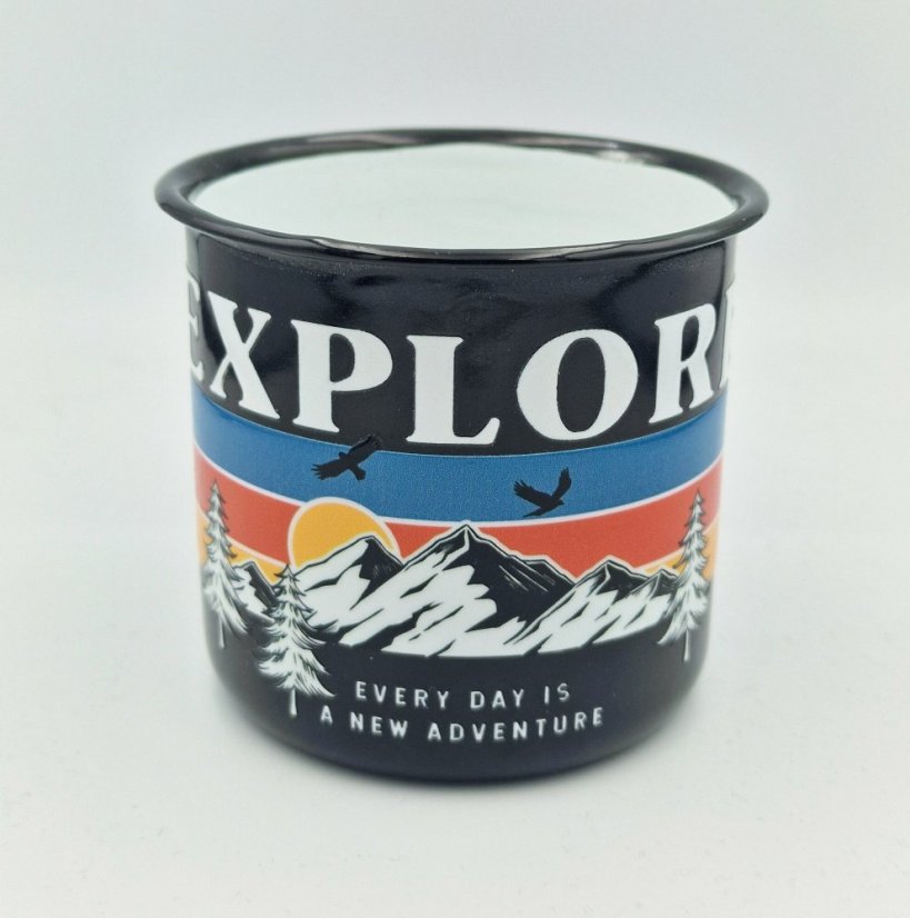 Smaltovaný hrnček  Explore, 350ml