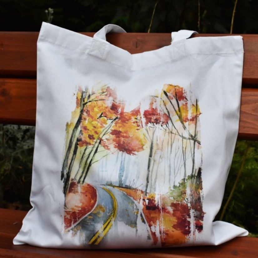 Bavlněná taška Cesta podzimem