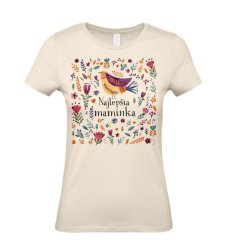 Dámske tričko najlepšia maminka vtáčik