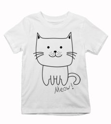 Detské tričko mačička meow