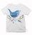 Detské tričko modrý vtáčik