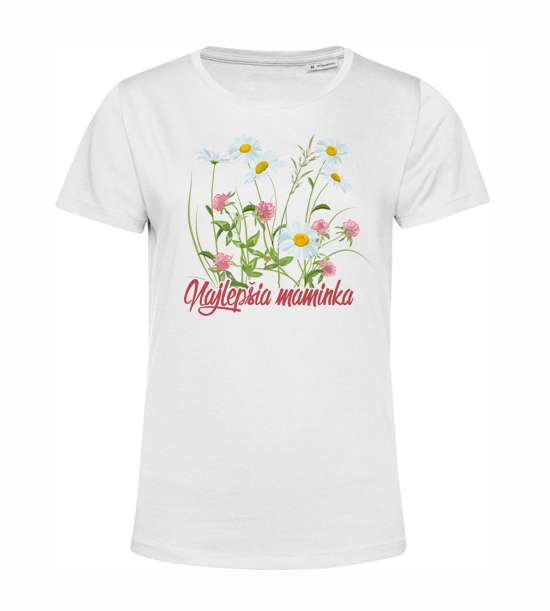 Dámske tričko najlepšia maminka poľné kvety