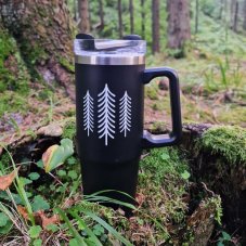 Termohrnček Sila prírody, 900 ml, čierna