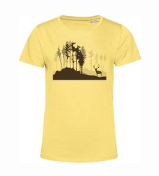 Dámske BIO tričko jeleň a les