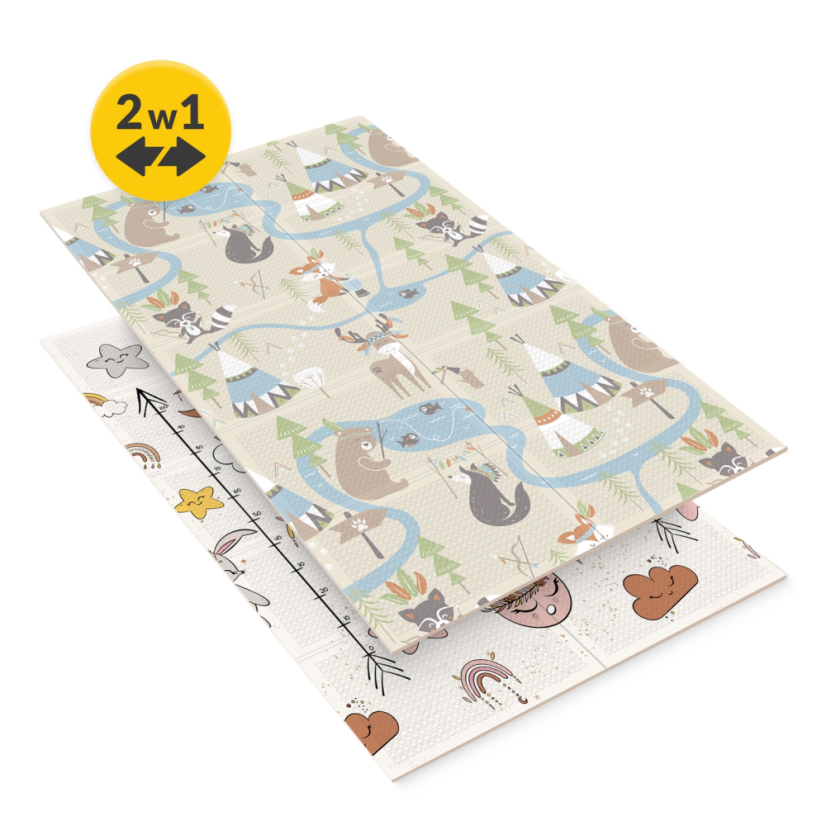 Detská skladacia podložka 180 x 120 cm  INDIAN – malá