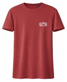 Tričko Stromy a hory - terracotta