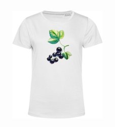 Dámske BIO tričko čierne ríbezle