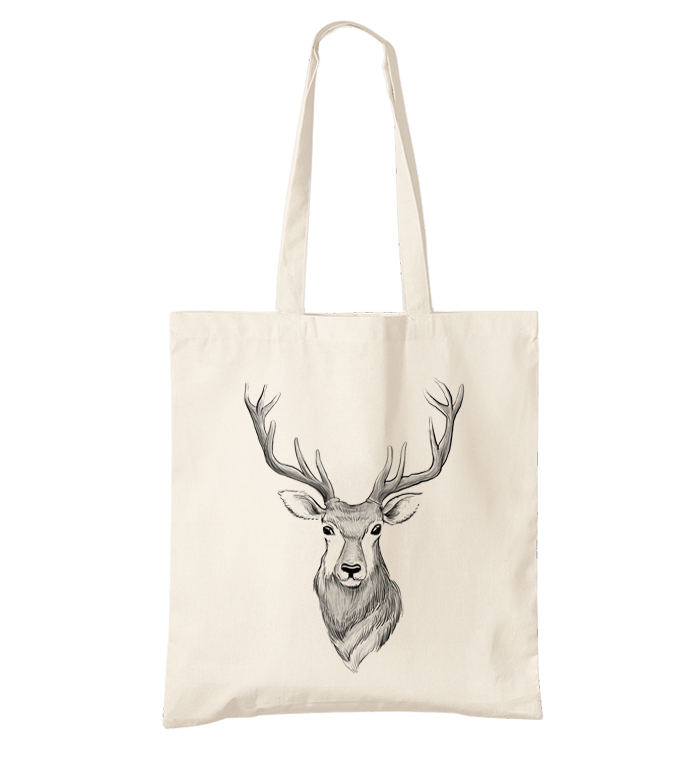 Bavlněná taška Kreslený jelen