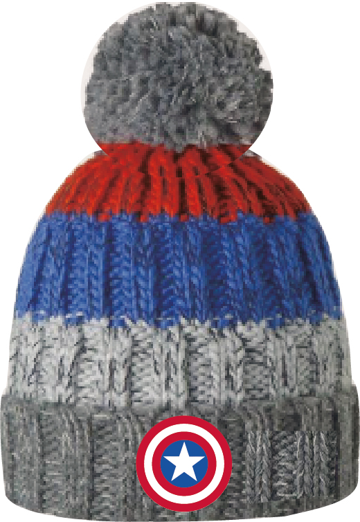 Avengers – Detská zimná čiapka Kapitán Amerika, veľkosť 56