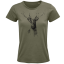 Dámske BIO tričko Statný jeleň zelené