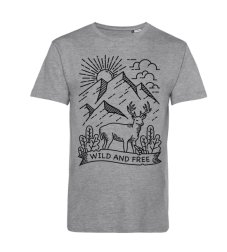 Pánske BIO tričko Wild and free