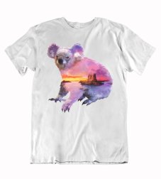 Pánske tričko maľovaná koala