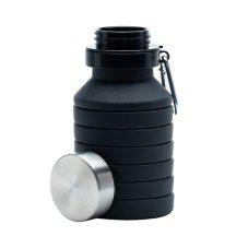 Sportovní skládací láhev na vodu 550 ml, černá