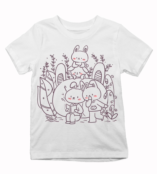 Detské tričko Maľovaný zajko