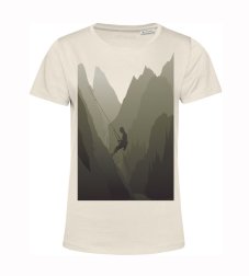 Dámske BIO  tričko hory a horolezec