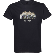 Pánske tričko Hory mě volají noc černé