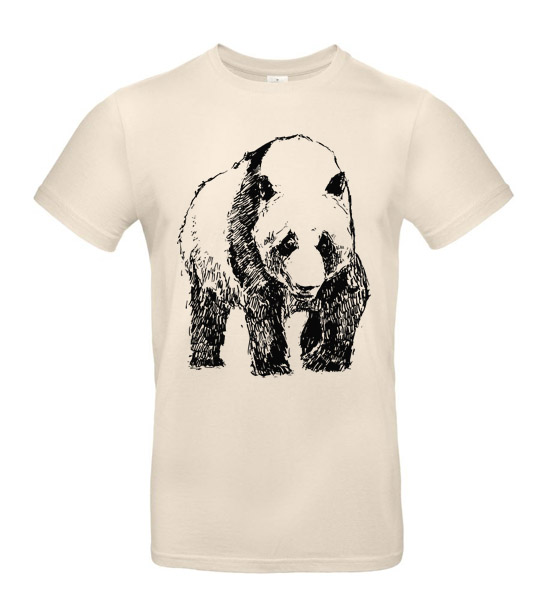 Pánske tričko Panda skica