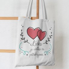 BIO bavlnená taška Láska je všetko čo potrebujeme