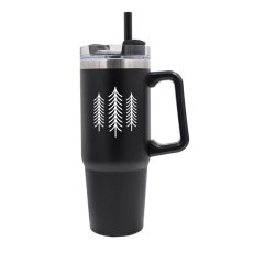 Termohrnček Sila prírody, 900 ml, čierna