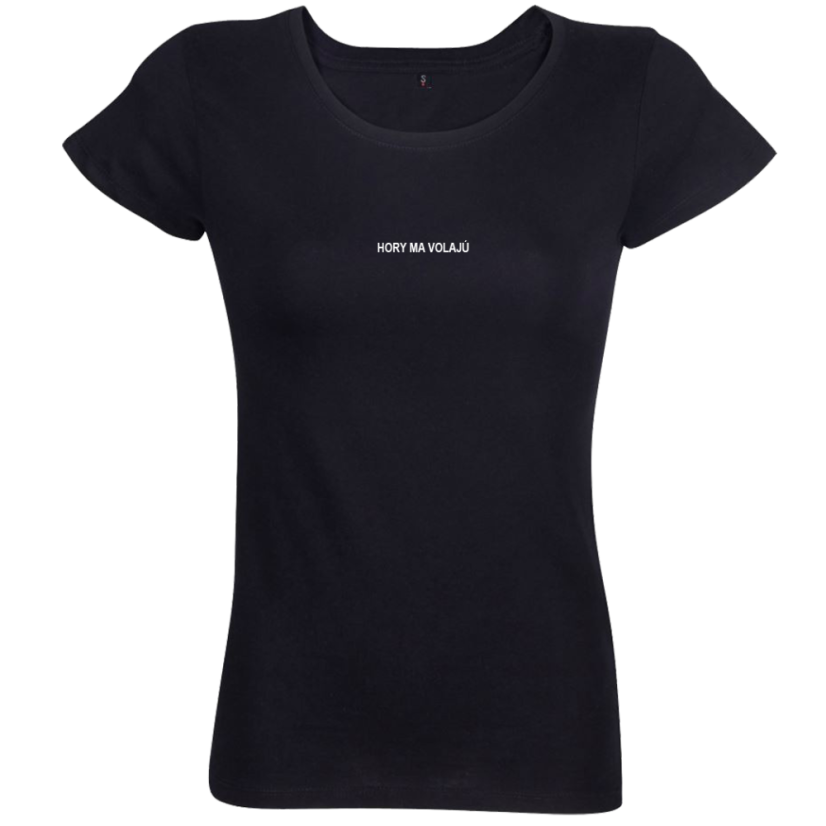 Dámske tričko Hory ma volajú text