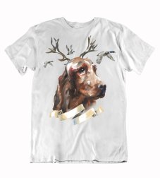 Pánske tričko pre poľovníka írsky seter