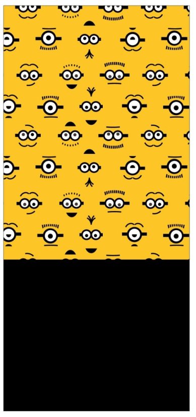 MINIONS - Detský zateplený nákrčník Mimoni – žltý