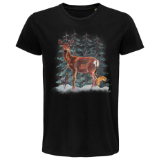 Pánske Bio tričko Pozorujúca laň