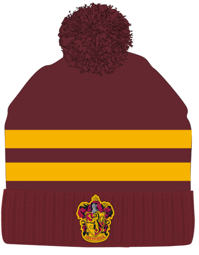 Dětská zimní čepice Harry Potter – Gryffindor, bordó velikost 56