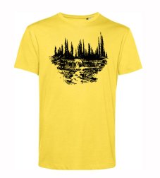 Pánske BIO  tričko les a voda