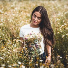 Dámske BIO tričko lúčne kvety