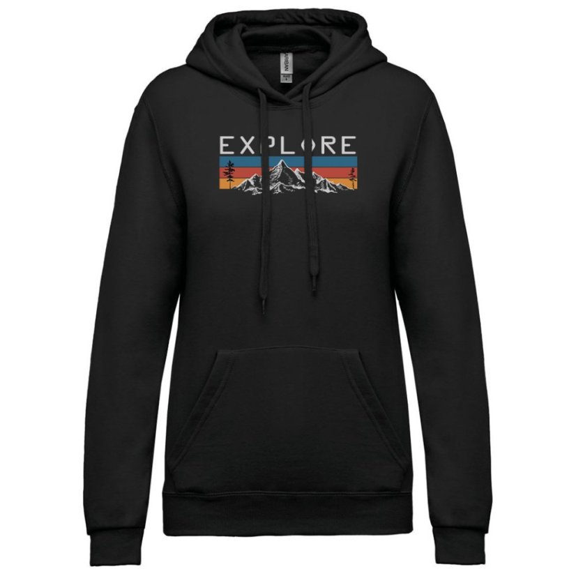 Dámska mikina s kapucňou Explore