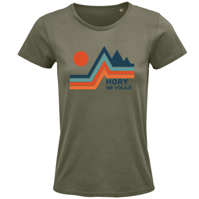 Dámské tričko Retro hory mě volají