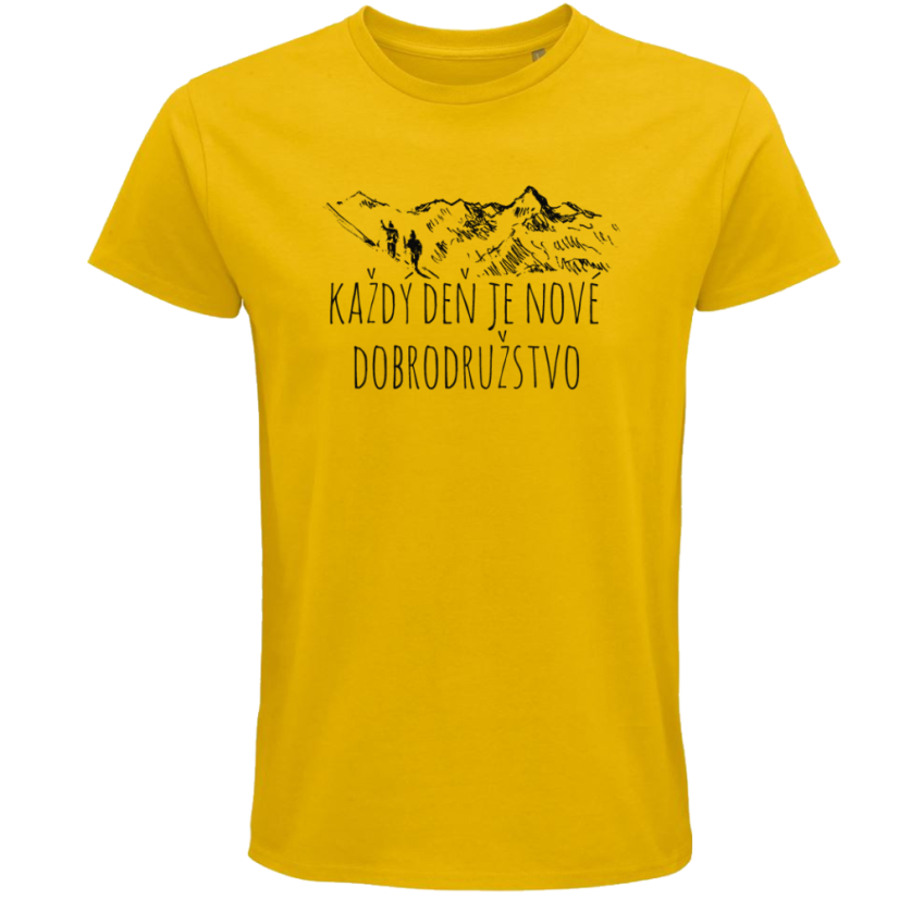 Pánske tričko Každý deň je nové dobrodružstvo