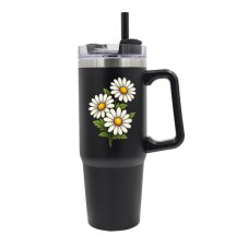 Termohrnček Margarétka, 900 ml, čierna