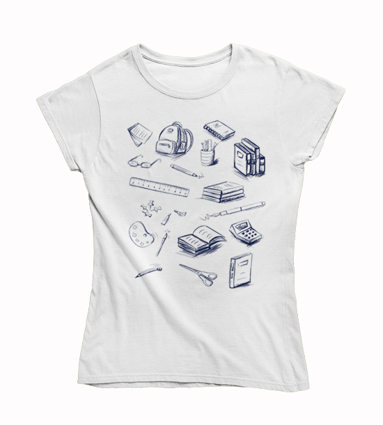 Dámske tričko milovník školy