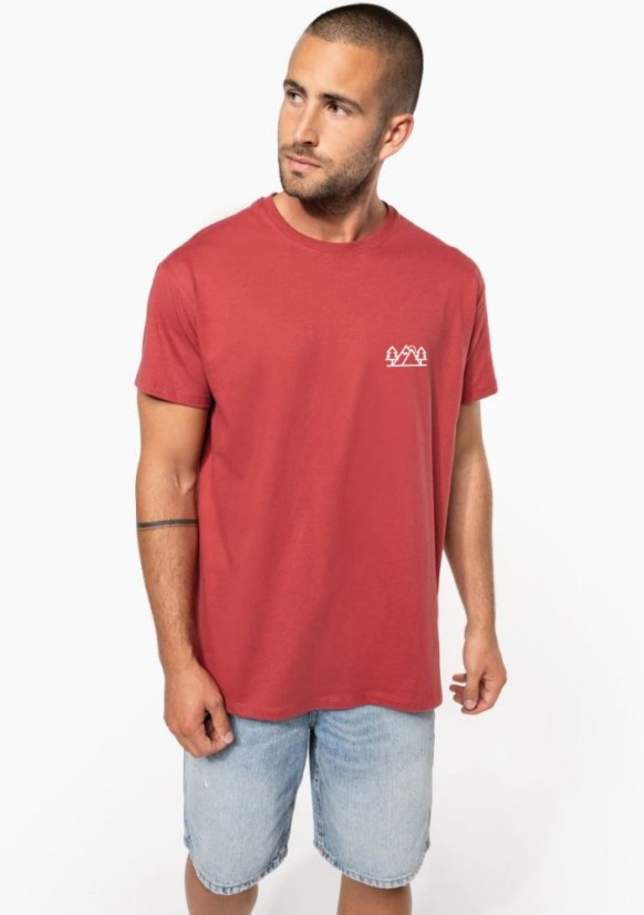 Tričko Stromy a hory - terracotta