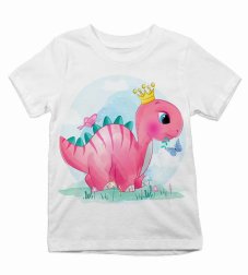 Detské tričko Dinosaurus s korunkou