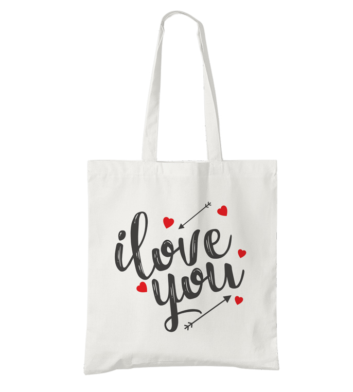 BIO bavlnená taška I love you