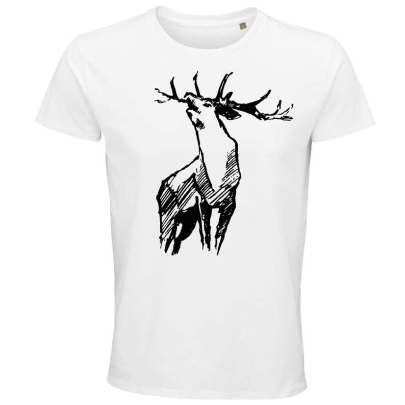 Pánske tričko Ručiaci jeleň