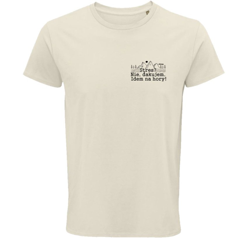 Pánske tričko Stres? Nie. Idem na hory !