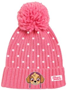 Zimná čiapka Paw Patrol Skye, dievčenská, ružová, veľkosť 54