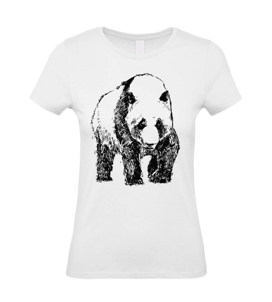 Dámske tričko Panda skica