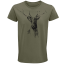 Pánske Bio tričko Statný jeleň zelené
