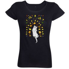 Dámske tričko ležiaca mačka