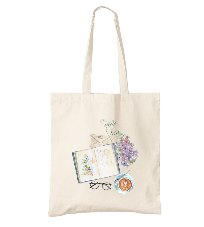 Bavlněná taška Rozečtená kniha