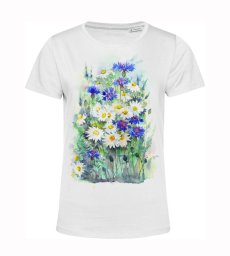 Dámske BIO tričko margarétky na poli
